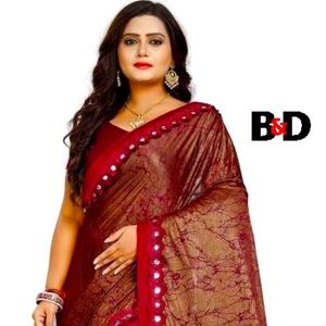 Ladies dupion silk sarees